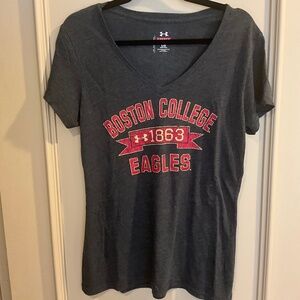 Under Armour UA Legacy Semi-Fitted Boston College v-neck tee shirt Large L
